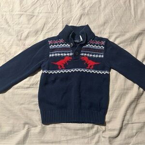 Children's Navy Dinosaur Sweater